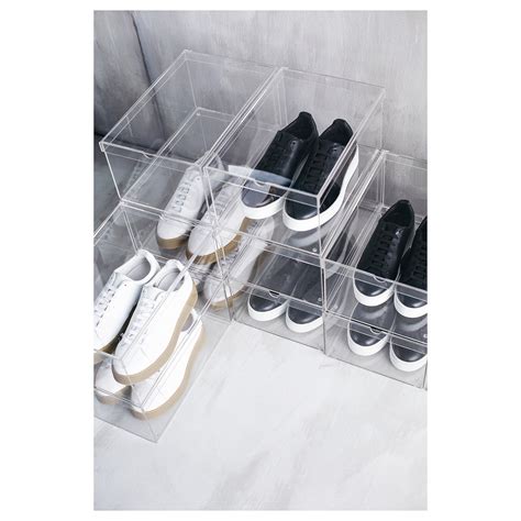 ikea transparent shoe box